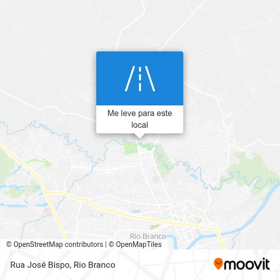 Rua José Bispo mapa