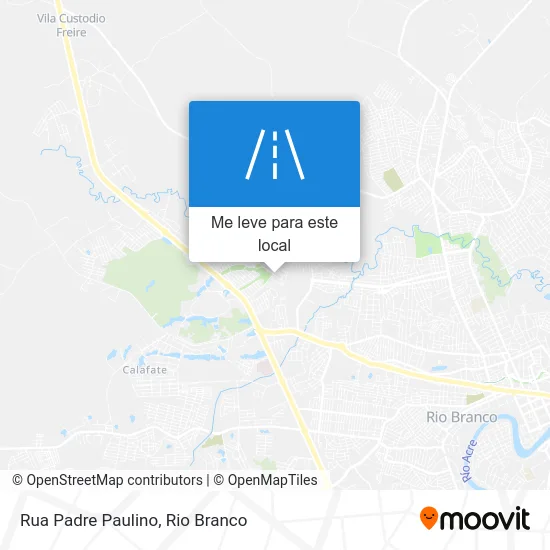 Rua Padre Paulino mapa