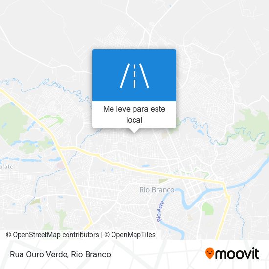 Rua Ouro Verde mapa