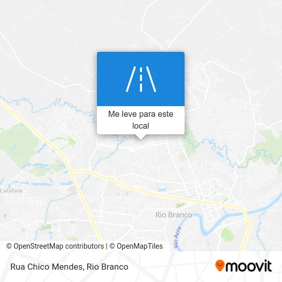 Rua Chico Mendes mapa