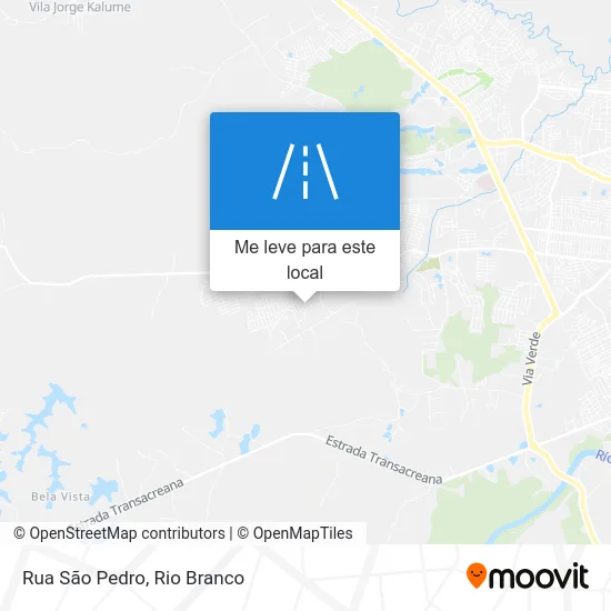 Rua São Pedro mapa