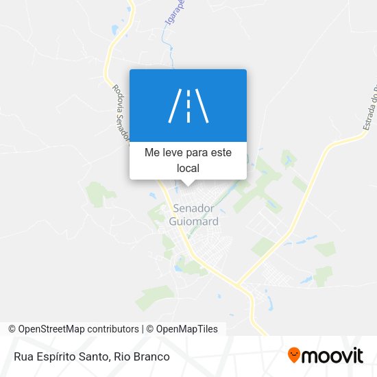 Rua Espírito Santo mapa