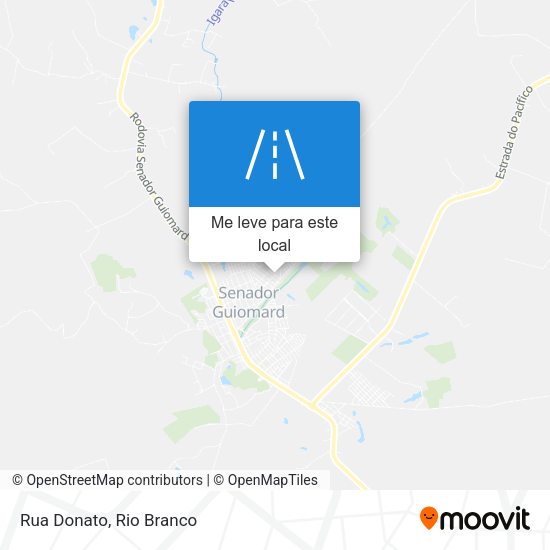 Rua Donato mapa