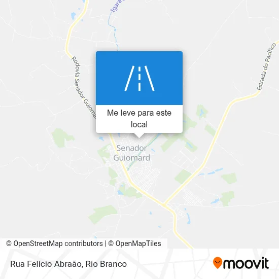 Rua Felício Abraão mapa