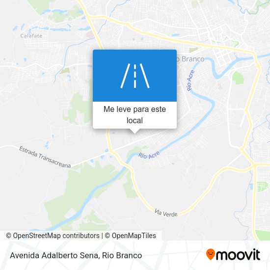 Avenida Adalberto Sena mapa