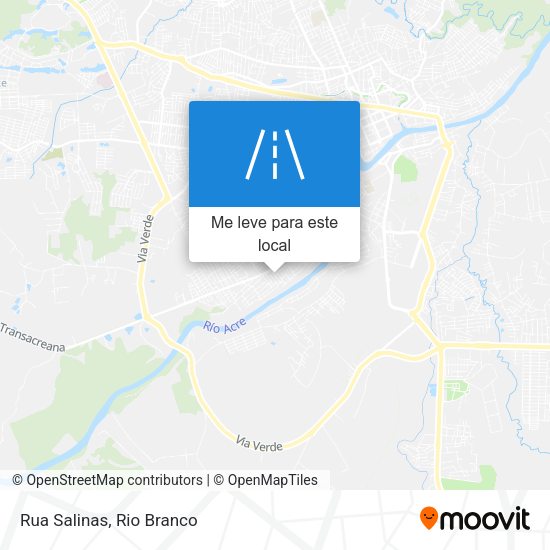 Rua Salinas mapa