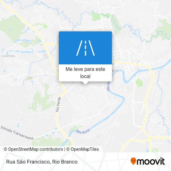 Rua São Francisco mapa
