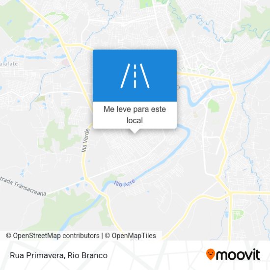 Rua Primavera mapa