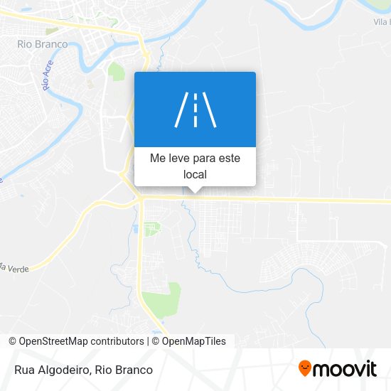 Rua Algodeiro mapa