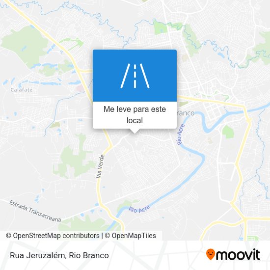 Rua Jeruzalém mapa
