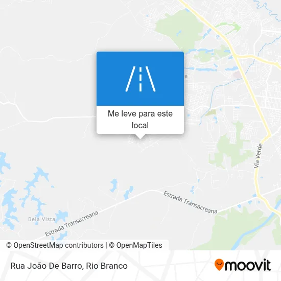 Rua João De Barro mapa