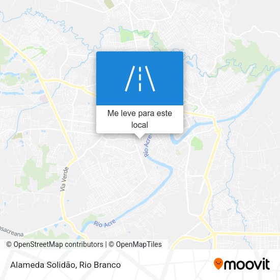 Alameda Solidão mapa