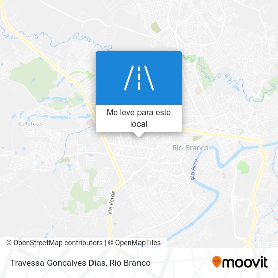 Travessa Gonçalves Dias mapa