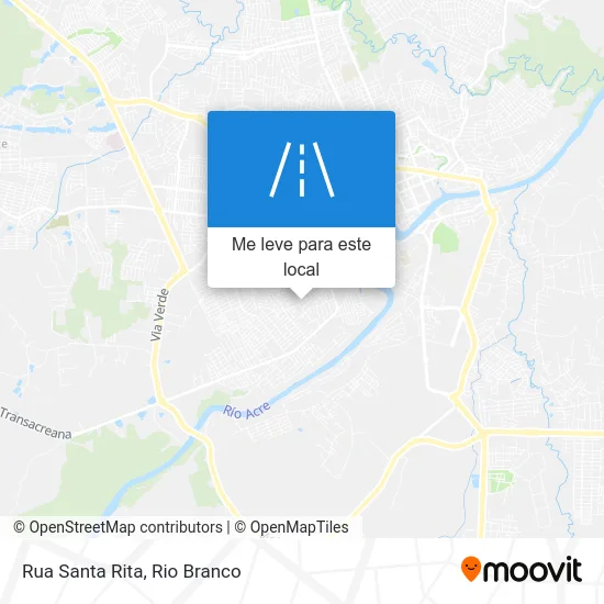 Rua Santa Rita mapa