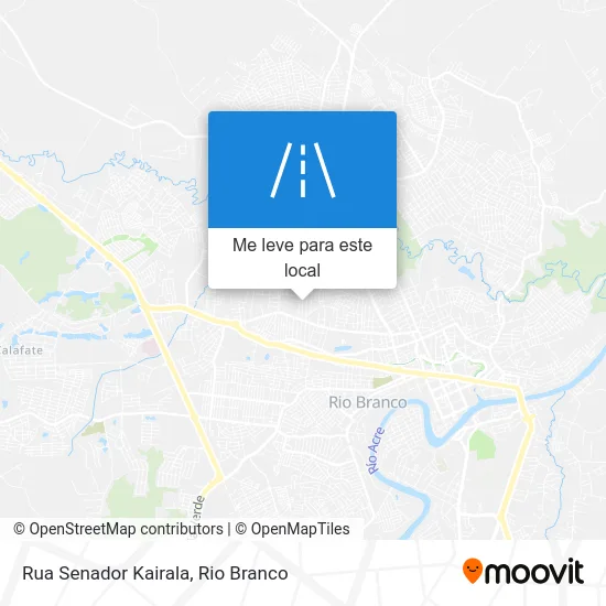Rua Senador Kairala mapa