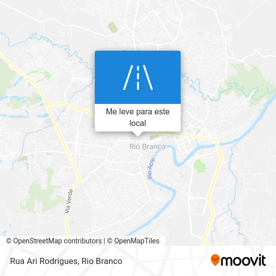 Rua Ari Rodrigues mapa