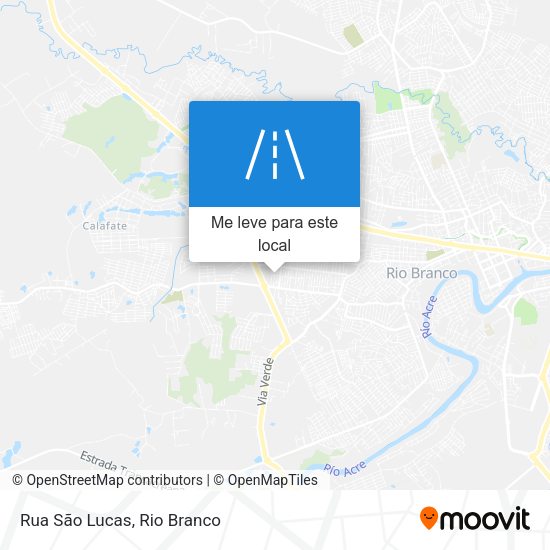 Rua São Lucas mapa