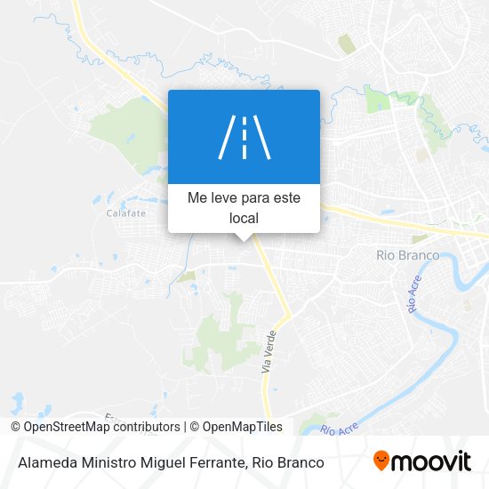 Alameda Ministro Miguel Ferrante mapa