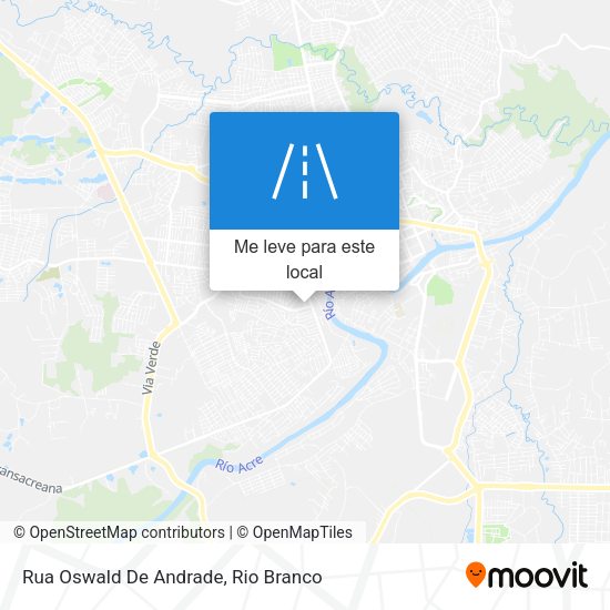 Rua Oswald De Andrade mapa
