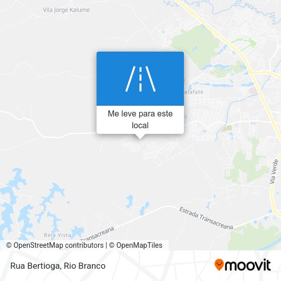 Rua Bertioga mapa
