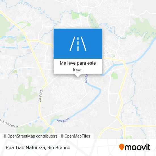 Rua Tião Natureza mapa