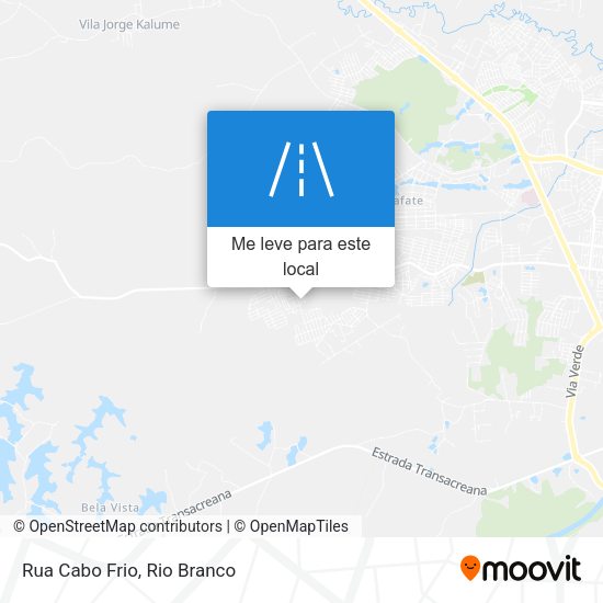 Rua Cabo Frio mapa