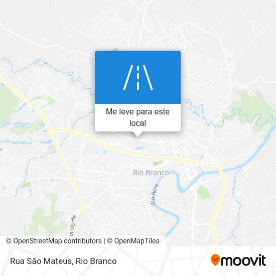 Rua São Mateus mapa