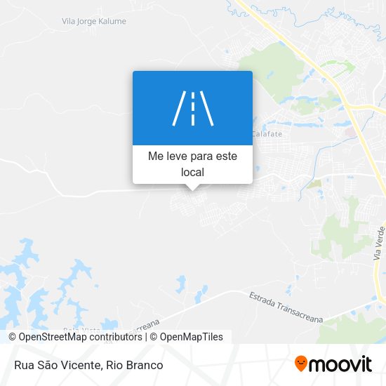 Rua São Vicente mapa