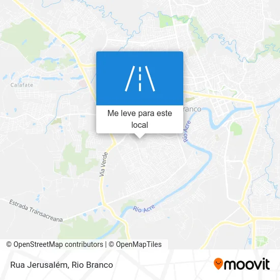 Rua Jerusalém mapa