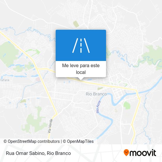 Rua Omar Sabino mapa