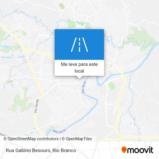 Rua Gabino Besouro mapa