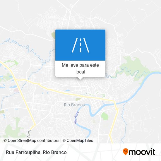 Rua Farroupilha mapa