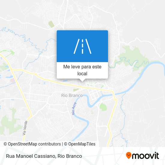 Rua Manoel Cassiano mapa