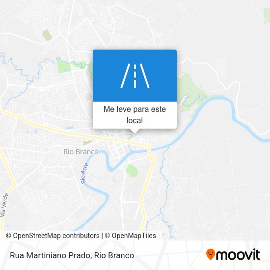 Rua Martiniano Prado mapa