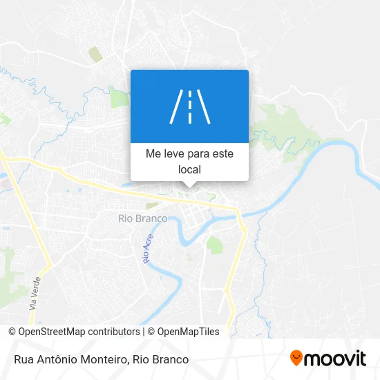 Rua Antônio Monteiro mapa