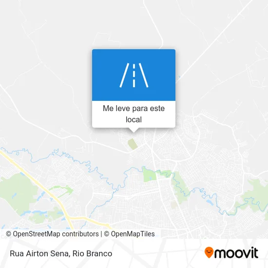 Rua Airton Sena mapa