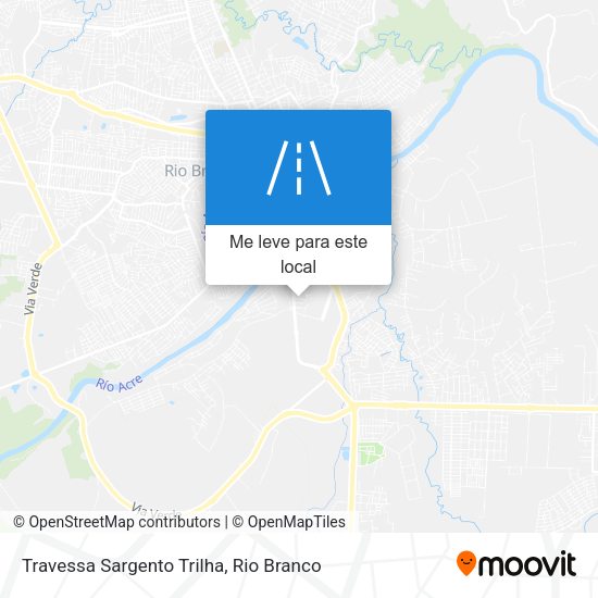 Travessa Sargento Trilha mapa