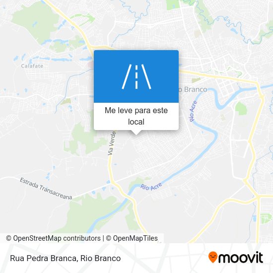 Rua Pedra Branca mapa