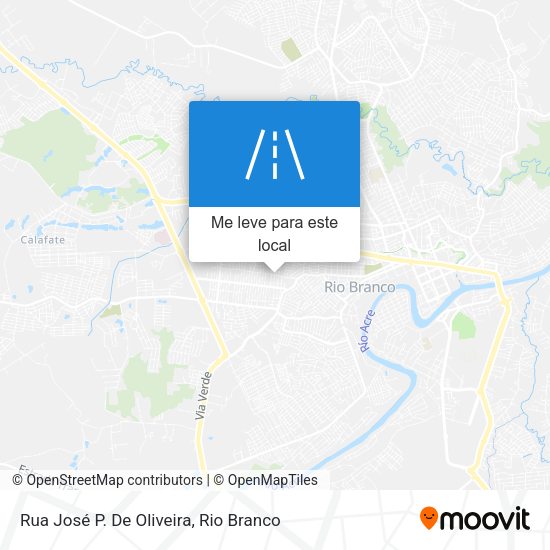 Rua José P. De Oliveira mapa