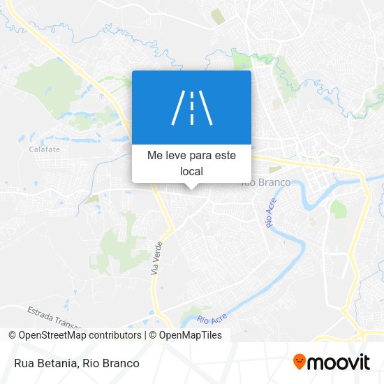 Rua Betania mapa