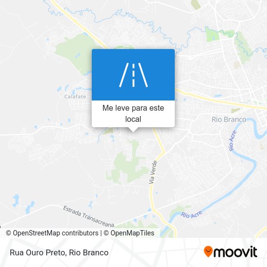 Rua Ouro Preto mapa