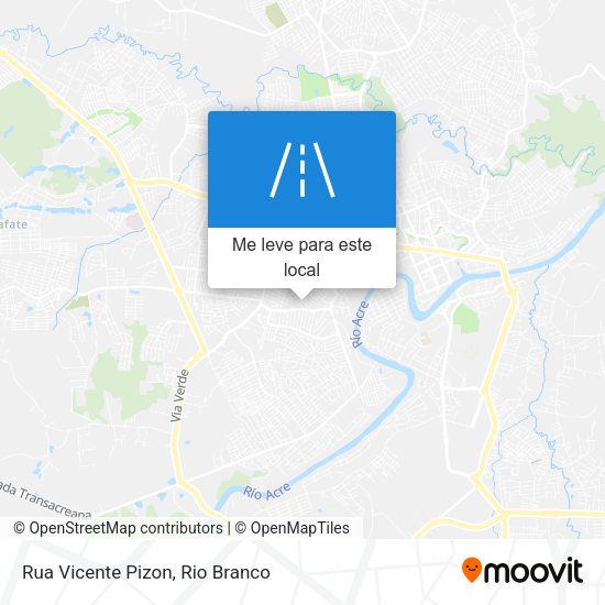 Rua Vicente Pizon mapa