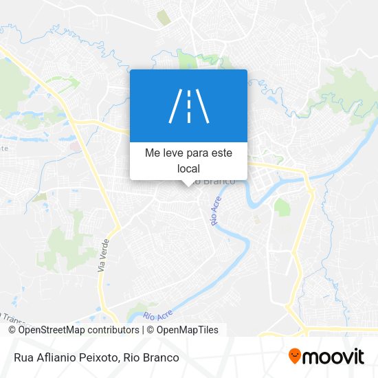 Rua Aflianio Peixoto mapa