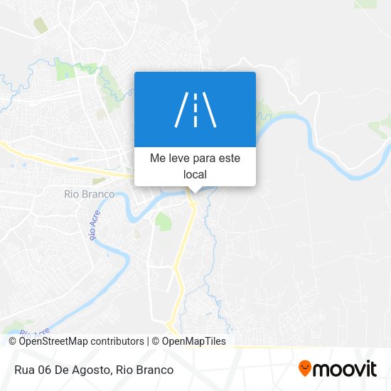 Rua 06 De Agosto mapa