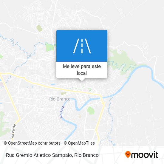 Rua Gremio Atletico Sampaio mapa