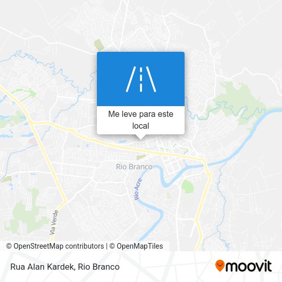 Rua Alan Kardek mapa
