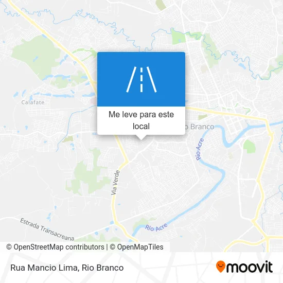 Rua Mancio Lima mapa