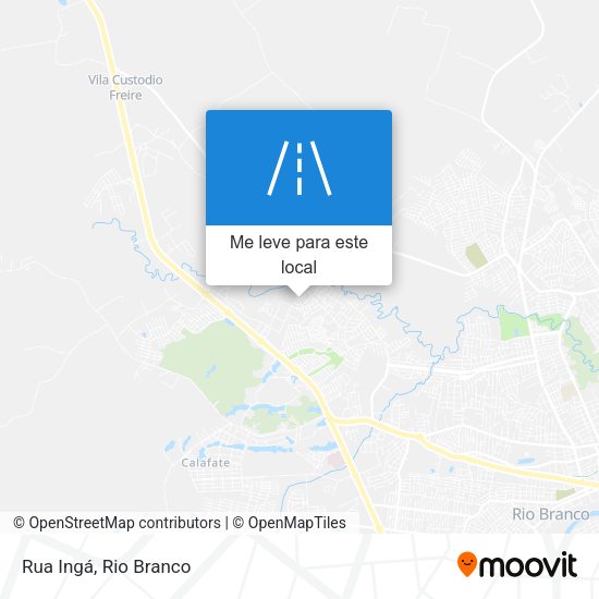 Rua Ingá mapa