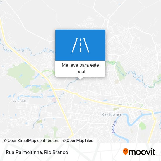 Rua Palmeirinha mapa