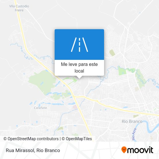 Rua Mirassol mapa